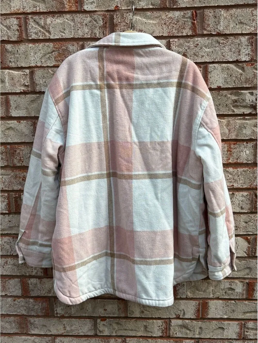 #7 Members Mark Pink Plaid Jacket Size L - Picture 4 of 5